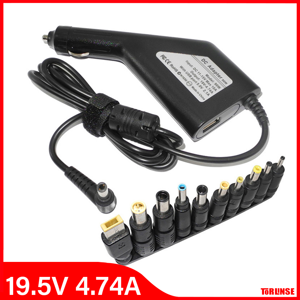 Laptop Accessories Dell - شاحن سيارة 19 فولت 4.74 أمبير
