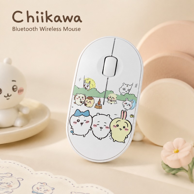 Good Laptop Accessories - ماوس لاسلكي لطيف من نوع Chiikawa