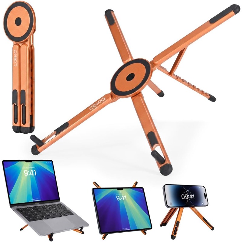 Laptop Stand Riser - حامل مغناطيسي قابل للطي 3 في