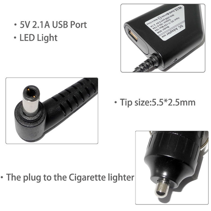 شاحن سيارة 19 فولت 4.74 أمبير  - مراجعة Laptop Accessories Dell وسعره