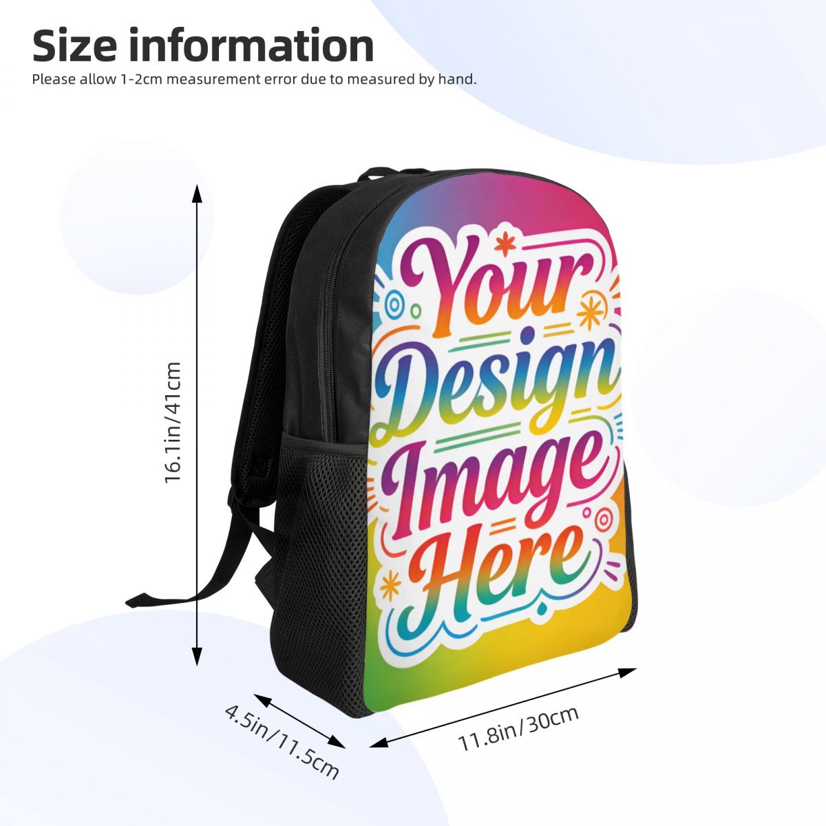 حقيبة ظهر مخصصة بصورةك وشعارك  - مراجعة Laptop Accessories Bag For Men وسعره
