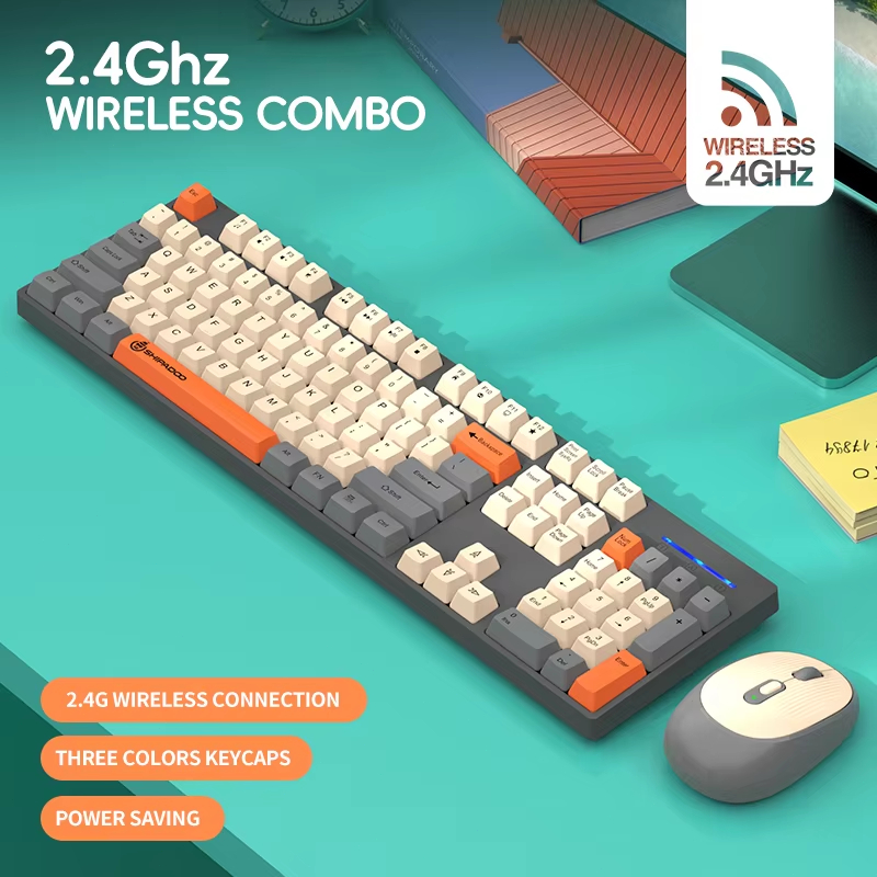 شيبادو 2.4G لوحة مفاتيح وفأرة  - مراجعة Laptop Accessories Combo Set وسعره